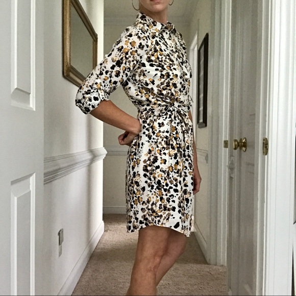Leopard Print - Self Tie - Wear to Work Dress - Picture 9 of 16